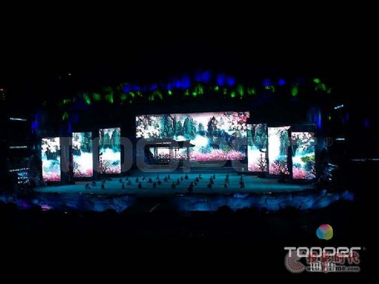 桃花源里惊艳绽放 普近500平米LED舞台屏点亮酉阳文旅新名片
